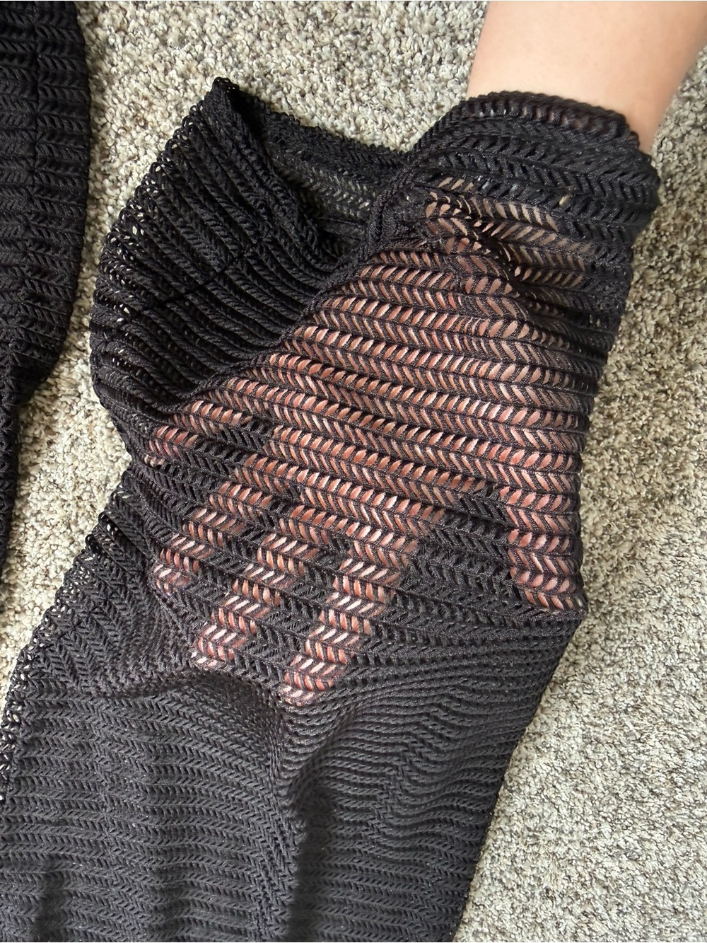 Jordan Taylor Black Crochet Swim Coverup Pants - Picture 4 of 4